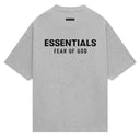 Camiseta Fear Of God Essentials Jersey Crewneck Cinza Escuro (Heather Grey)