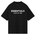 Camiseta Fear Of God Essentials Jersey Crewneck Preto (Black)
