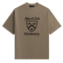 Camiseta Fear Of God Essentials Heavy Crewneck Cinza Escuro (Heather Grey)