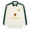Camiseta Aimé Leon Dore x Porsche Crest Rugby Manga Longa Off-White (Pristine)