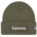 Boné Gorro Supreme New Era Box Logo Verde Oliva Claro (2025)