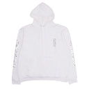 Agasalho Moletom Chrome Hearts Metallic Print Vertical Logo Branco