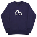 Agasalho Moletom Crewneck Reversível Palace x Evisu Azul Marinho (Navy)