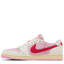 Tênis Travis Scott x Air Jordan 1 Retro Low OG Sail Tropical Pink Rosa