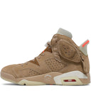 Tênis Travis Scott x Air Jordan 6 Retro British Khaki Bege