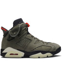 Tênis Travis Scott x Air Jordan 6 Retro Medium Olive Verde