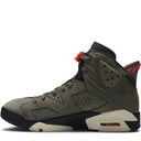 Tênis Travis Scott x Air Jordan 6 Retro Medium Olive Verde