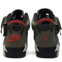 Tênis Travis Scott x Air Jordan 6 Retro Medium Olive Verde