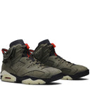 Tênis Travis Scott x Air Jordan 6 Retro Medium Olive Verde