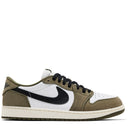 Tênis Air Jordan 1 Retro Low OG Medium Olive Marrom