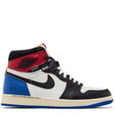 Tênis Fragment Design x Union LA x Air Jordan 1 Retro High OG Varsity Red Preto