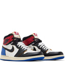 Tênis Fragment Design x Union LA x Air Jordan 1 Retro High OG Varsity Red Preto