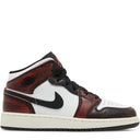 Tênis Air Jordan 1 Mid SE Wear-Away (GS) Branco