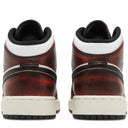 Tênis Air Jordan 1 Mid SE Wear-Away (GS) Branco