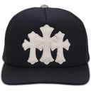 Boné Trucker Chrome Hearts Cemetery Cross Preto