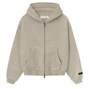 Agasalho Moletom com Zíper Fear Of God Essentials Fleece Bege (Timber)