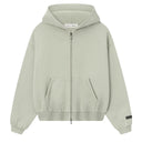Agasalho Moletom com Zíper Fear Of God Essentials Fleece Verde Claro (Abbey Stone) Cinza