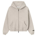 Agasalho Moletom com Zíper Fear Of God Essentials Kids Fleece Cinza Claro (Heather Stone)