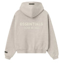 Agasalho Moletom com Zíper Fear Of God Essentials Kids Fleece Cinza Claro (Heather Stone)