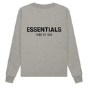 Agasalho Moletom Crewneck Fear Of God Essentials Cinza Mescla (Dark Oatmeal)