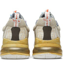 Tênis Travis Scott x Nike Air Max 270 React Cactus Trails Bege