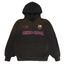 Agasalho Moletom Nike FC Barcelona x Cactus Jack Spray Logo Preto Azul