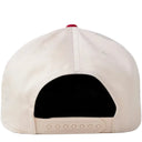 Boné oMA Studios NY NY Curved Brim Creme e Vermelho Off-White