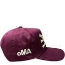 Boné oMA Studios NY NY Bordô e Creme