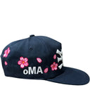 Boné oMA Studios NY NY Cherry Blossom Azul Marinho