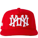 Boné oMA Studios NY NY Bones Vermelho e Branco