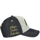 Boné Snapback Palace x Evisu Azul Marinho (Reverse Indigo)