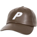 Boné 6-Panel Palace P de Couro Sintético Marrom (Fox)