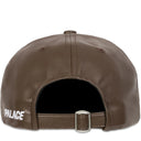 Boné 6-Panel Palace P de Couro Sintético Marrom (Fox)