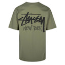 Camiseta Stussy Stock New York Verde Militar (Olive)