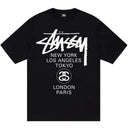 Camiseta Stussy World Tour Preta Preto
