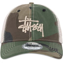 Boné Trucker Stussy New Era 9TWENTY Camuflado (Woodland) Verde