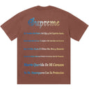 Camiseta Supreme Grim Reaper Marrom