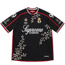 Camiseta Jersey Supreme Floral Soccer Preta Preto