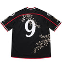 Camiseta Jersey Supreme Floral Soccer Preta Preto
