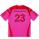 Camiseta Jersey Supreme x Jordan Warm Up Rosa