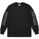 Camiseta Supreme x Spitfire Manga Longa Preta Preto