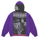 Agasalho Moletom com Zíper Supreme Paris Is Burning Roxo