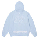 Agasalho Moletom Supreme x Jordan Com Capuz e Zíper Azul Claro