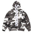 Agasalho Moletom Supreme Satin Appliqué Camuflado (Snow) Branco