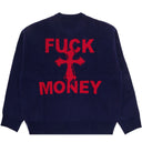 Agasalho Suéter Supreme Fuck Money Azul-Marinho