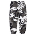 Calça de Moletom Supreme Satin Appliqué Camuflada (Snow) Branco