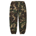 Calça de Moletom Supreme Satin Appliqué Camuflada (Woodland) Verde