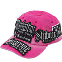 Boné Supreme City Patches 6-Panel Rosa Magenta