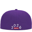 Boné Supreme Devil's Logo New Era 59FIFTY Roxo