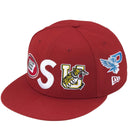 Boné Supreme Mascots S Logo New Era Vermelho Escuro